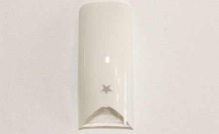 LIQUIDATION Boîte d'ongles blanc étoile