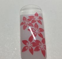 LIQUIDATION Boîte d'ongles blanc fleurs rose  - Produits de beauté Laurentides