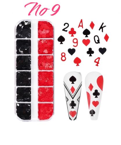 Boitier de jeu de carte en 12 No 9